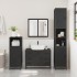 Juego de muebles de baño 2 pzas madera contrachapada