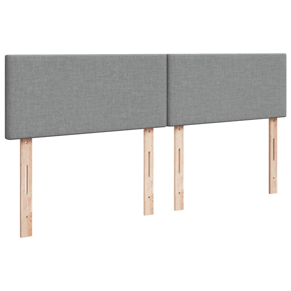 Cama otomana con colchón gris claro 160x200 cm