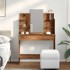 Tocador con espejo envejecida 96x39x142