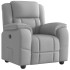 Sillón reclinable de tela gris