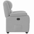 Sillón reclinable de tela gris