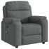 Sillón de masaje reclinable de tela gris