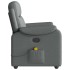 Sillón de masaje reclinable de tela gris