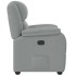 Sillón reclinable de tela gris