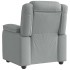 Sillón reclinable de tela gris