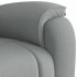 Sillón reclinable de tela gris