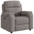 Sillón reclinable de tela gris