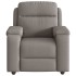 Sillón reclinable de tela gris
