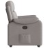 Sillón reclinable de tela gris