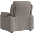 Sillón reclinable de tela gris