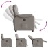 Sillón reclinable de tela gris