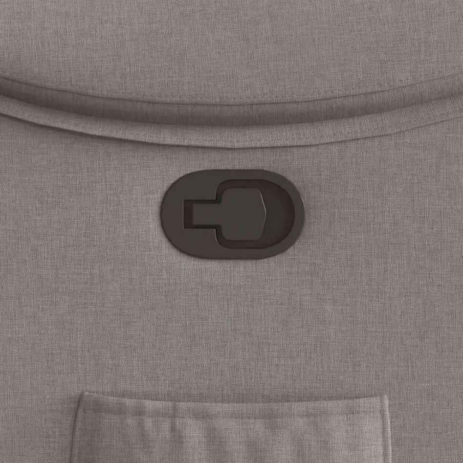 Sillón reclinable de tela gris