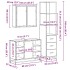 Set de muebles baño 3 pzas madera contrachapada roble