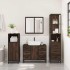 Set de muebles baño 3 pzas madera contrachapada roble