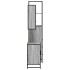 Set de muebles de baño 3 pzas madera contrachapada gris