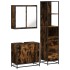 Set de muebles baño 3 pzas madera contrachapada roble