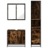 Set de muebles baño 3 pzas madera contrachapada roble