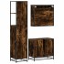 Set de muebles baño 3 pzas madera contrachapada roble