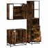Set de muebles baño 3 pzas madera contrachapada roble
