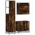 Set de muebles baño 3 pzas madera contrachapada roble
