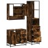 Set de muebles baño 3 pzas madera contrachapada roble