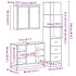 Juego de muebles de baño 3 pzas madera contrachapada
