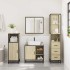 Set de muebles de baño 3 pzas madera contrachapada roble