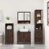 Set de muebles baño 3 pzas madera contrachapada roble