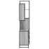 Set de muebles de baño 3 pzas madera contrachapada gris