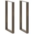 Patas de mesa centro forma U 2uds acero natural 60x(110-111)
