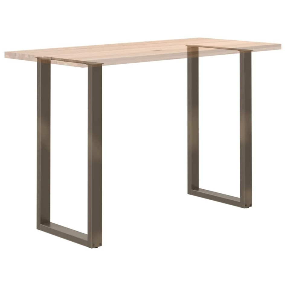 Patas de mesa centro forma U 2uds acero natural 60x(110-111)