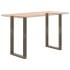 Patas de mesa centro forma U 2uds acero natural 60x(100-101)