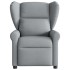 Sillón reclinable de masaje de tela gris