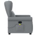 Sillón reclinable de masaje de tela gris