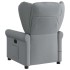 Sillón reclinable de masaje de tela gris