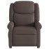 Sillón reclinable de cuero sintético marrón