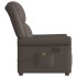 Sillón reclinable de cuero sintético marrón