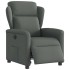 Sillón reclinable eléctrico de tela gris