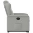 Sillón reclinable elevable de tela gris
