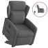 Sillón eléctrico reclinable elevable de tela gris