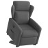 Sillón eléctrico reclinable elevable de tela gris