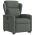 Sillón eléctrico reclinable elevable de tela gris