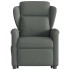Sillón eléctrico reclinable elevable de tela gris