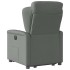 Sillón eléctrico reclinable elevable de tela gris