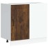 Mueble bajo de cocina Kalmar de madera ingeniería roble