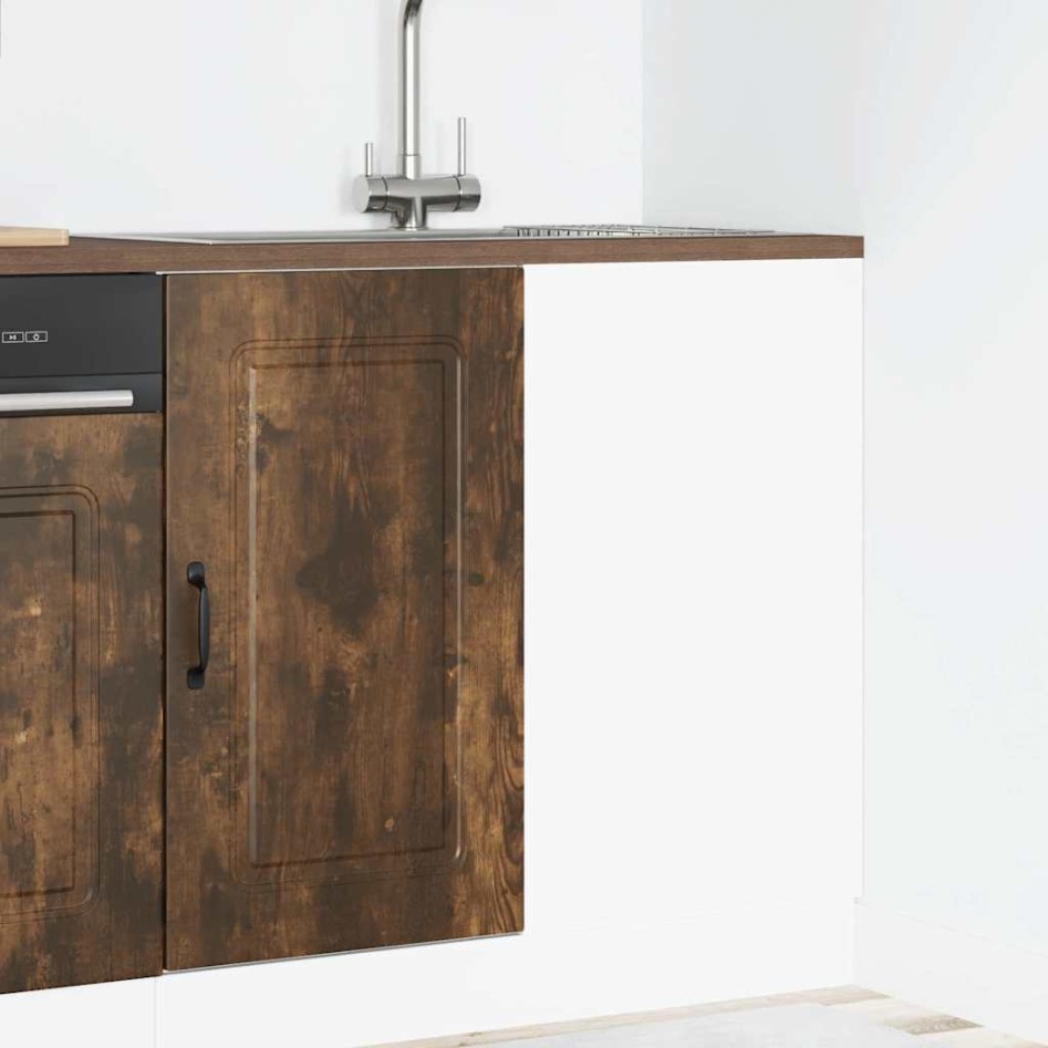 Mueble bajo de cocina Kalmar de madera ingeniería roble