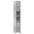 Juego muebles de baño 4 pzas madera contrachapada gris