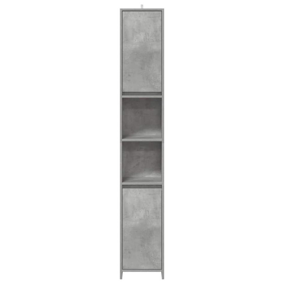 Juego muebles de baño 4 pzas madera contrachapada gris
