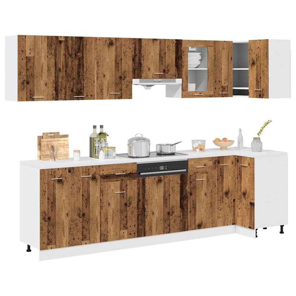 Mueble de cocina 11 piezas madera contrachapada madera
