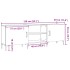 Mueble de TV madera de ingeniería roble artisan 150x30x50